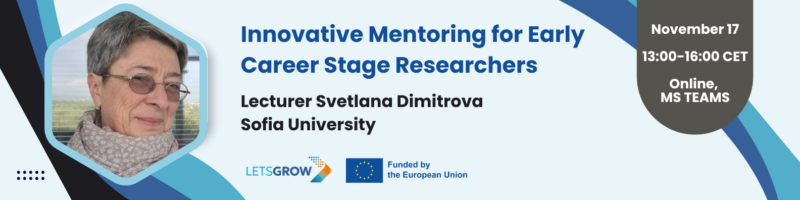 Grafika warsztaty Innovative Mentoring for Early Career Stage Researchers
