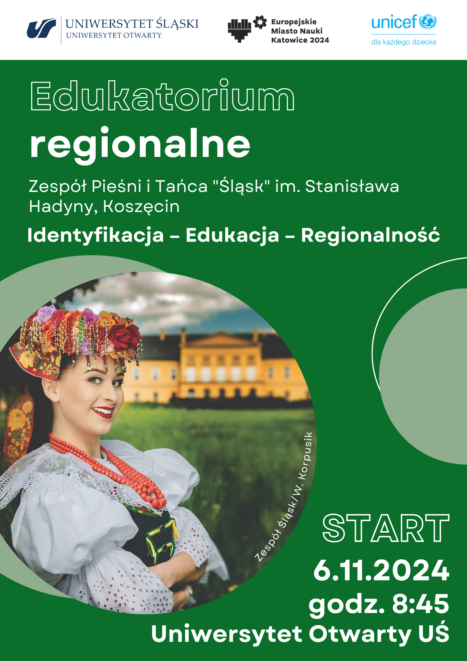 Plakat wydarzenia edukatorium regionalne