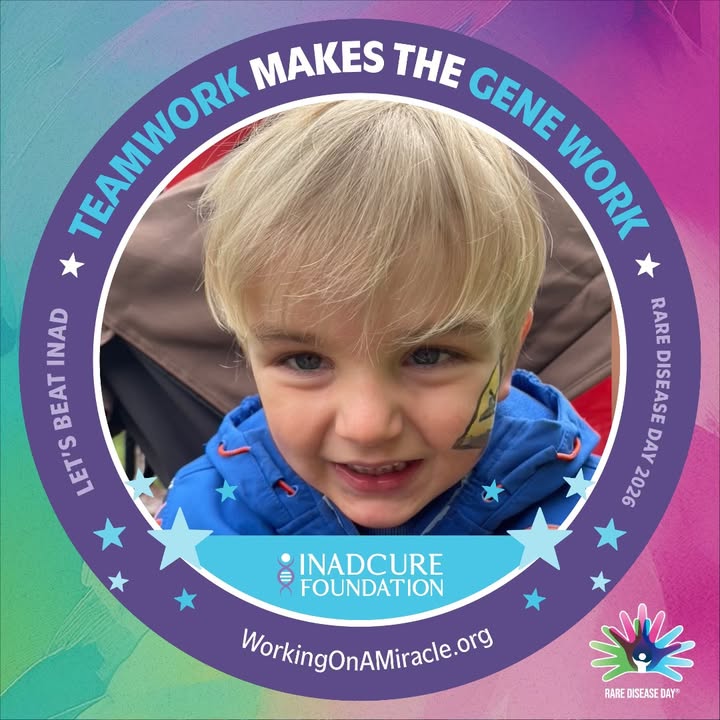 Zdjęcie Julka - który choruje na bardzo poważną i ultra rzadką chorobę neurodegeneracyjna INAD