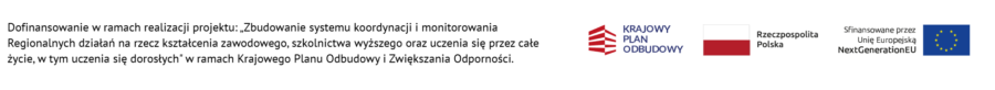 belka z logotypami i informacją o finansowaniu w związku z KPO