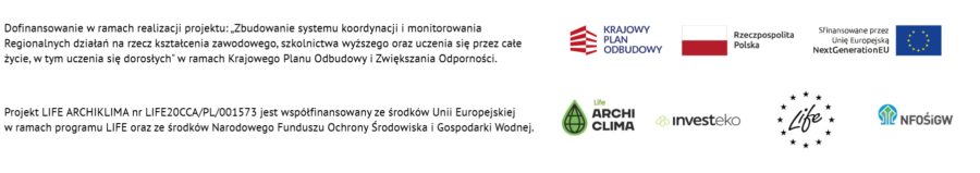 belka z logotypami i informacjami odnośnie finansowania
