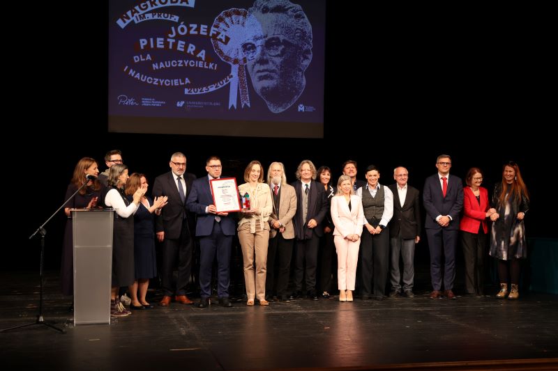 Zdjęcie z uroczystej Gali Nagrody im. prof. Józefa Pietera