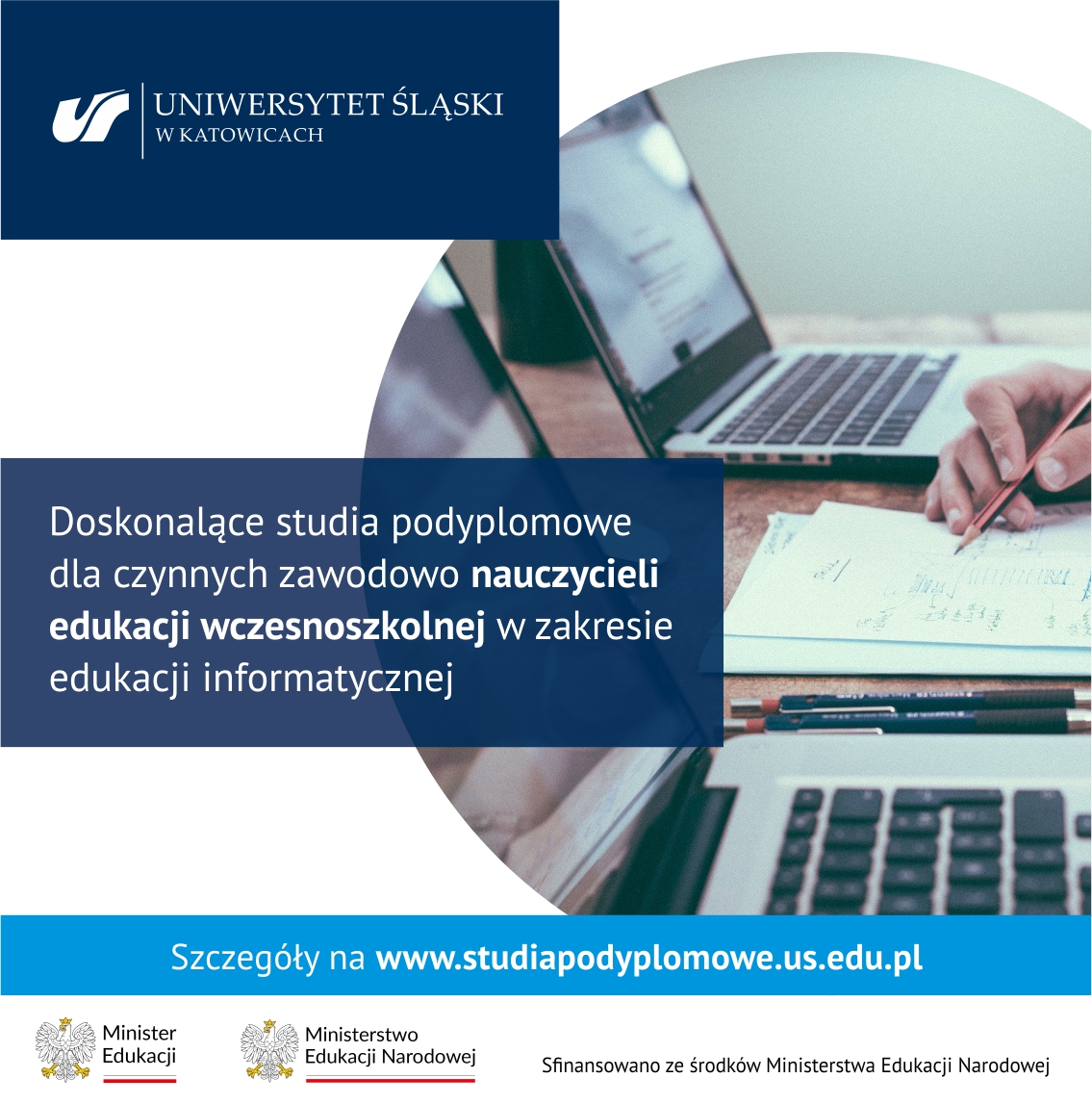 Grafika promujaca studia podyplomowe