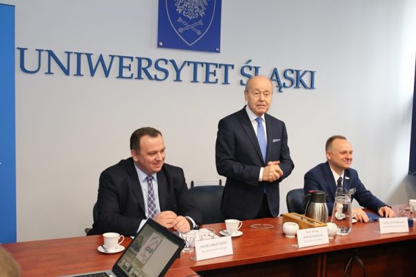 Głos zabrał rektor UŚ prof. dr hab. Andrzej Kowalczyk