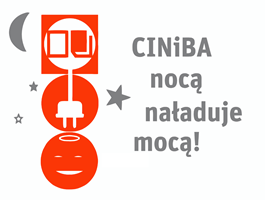 logo akcji CINiBA nocą naładuje mocą
