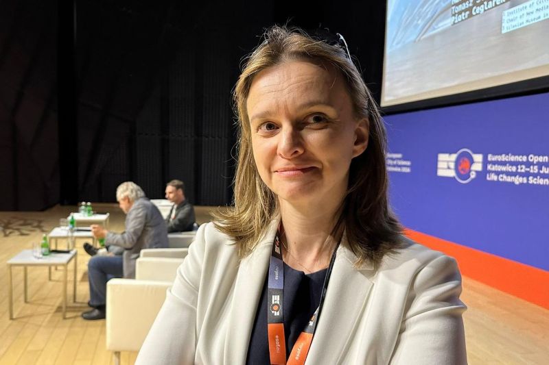 Prof. Anna Maj podczas ESOF2024