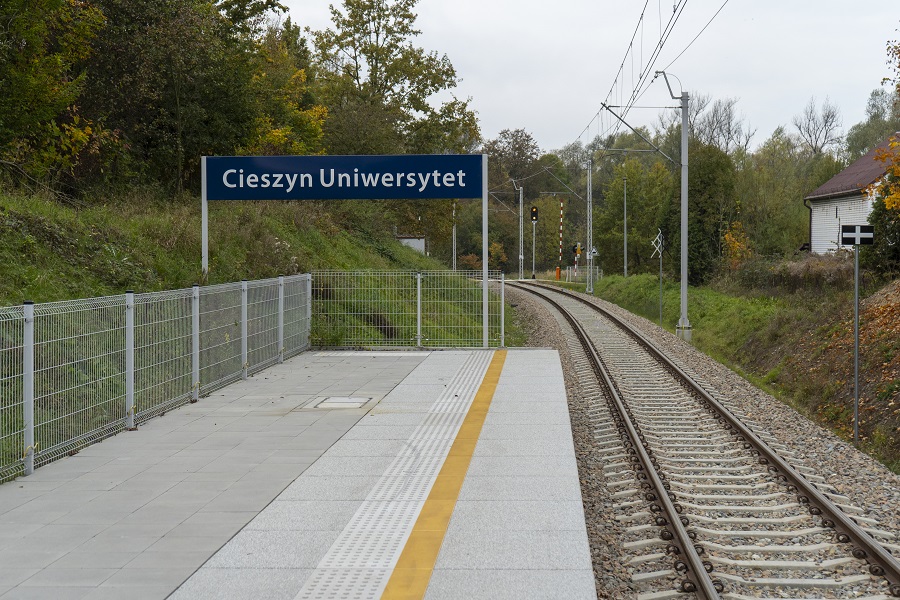 przystanek Cieszyn Uniwersytet / railway station Cieszyn Uniwersytet
