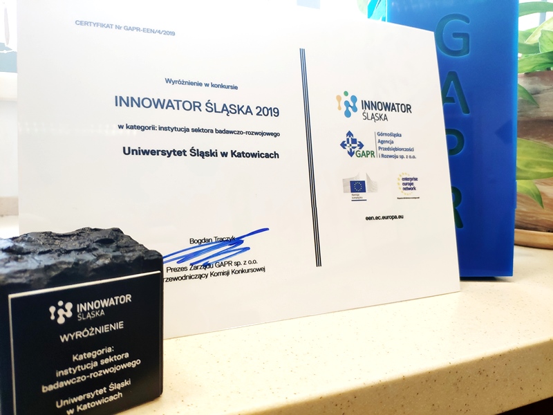 Dyplom Innowator Śląska 2019