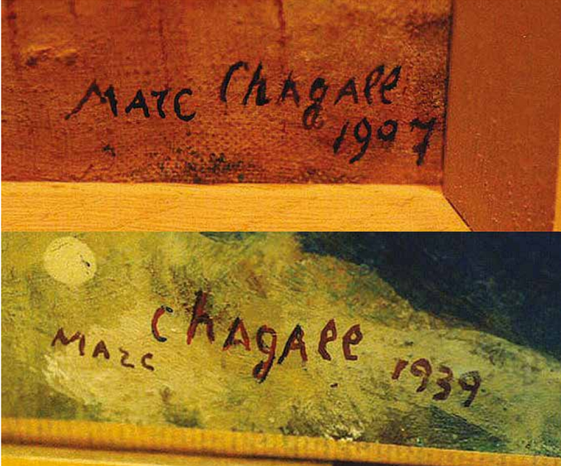 Sygnatura Marca Chagalla