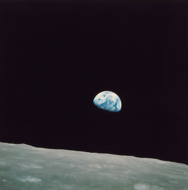 Widok Ziemi z Księżyca podczas misji Apollo 8