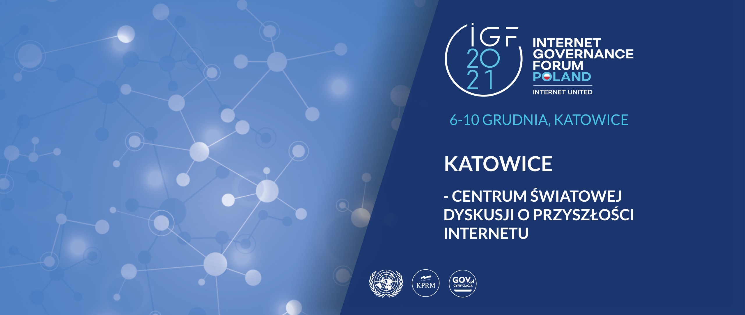 grafika promująca Szczyt Cyfrowy ONZ – IGF 2021