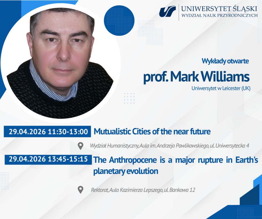 Wykłady otwarte prof. Marka Williamsa z Uniwersytetu w Leicester