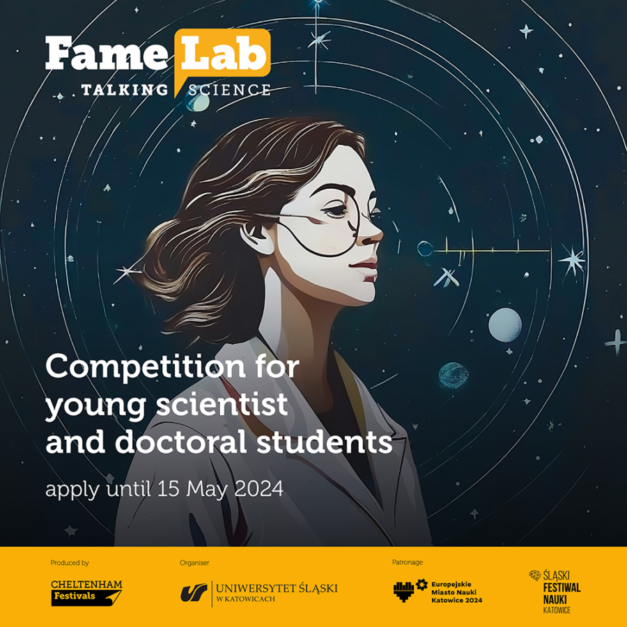 graphic promoting the FameLab competition