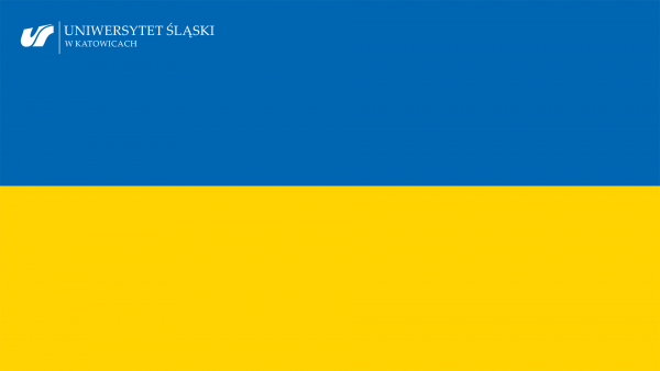 flaga Ukrainy z logo UŚ