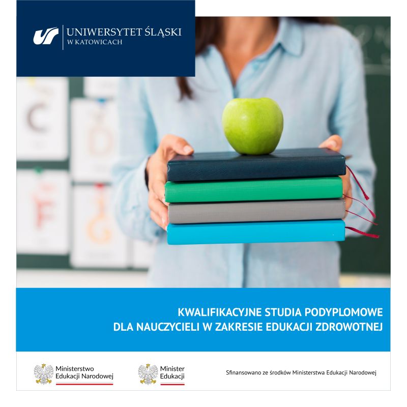 grafika promująca studia podyplomowe z edukacji zdrowotnej