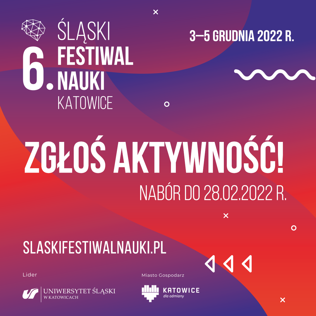 grafika promująca nabór aktywności do 6. edycji ŚFN KATOWICE