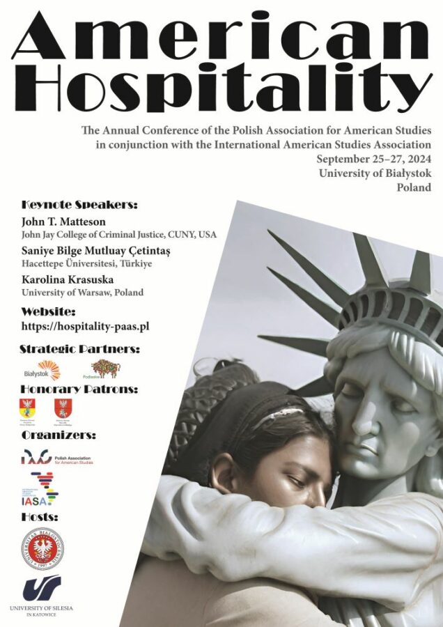 grafika promująca konferencję „American Hospitality” – PAAS/IASA 2024