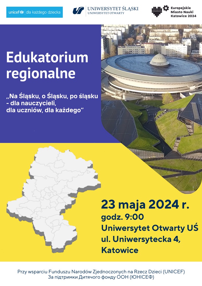 plakat promujący edukatorium regionalne