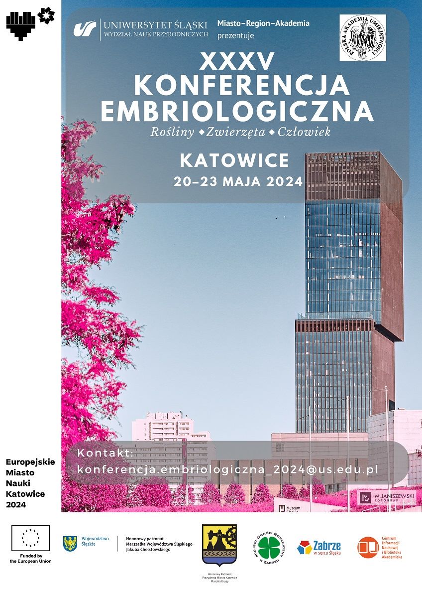 plakat promujący XXXV Konferencję Embriologiczną