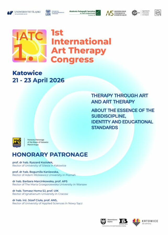 plakat I Międzynarodowy Kongres Arteterapii, treść w notce