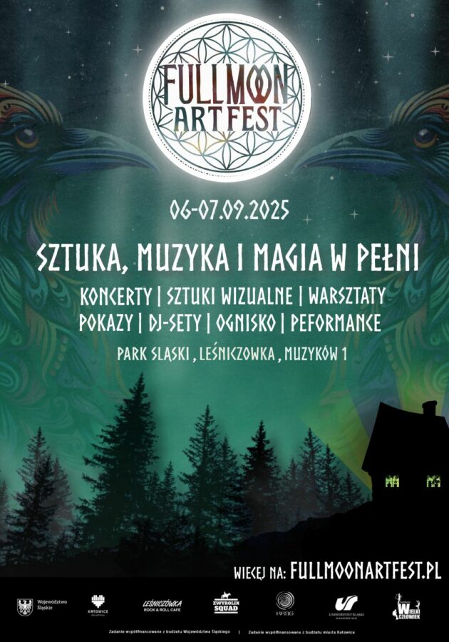 plakat promujący Full Moon Art Fest