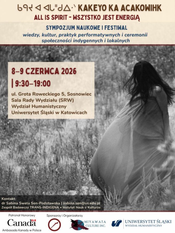 plakat promujący sympozjum All is Spirit – Wszystko jest energią