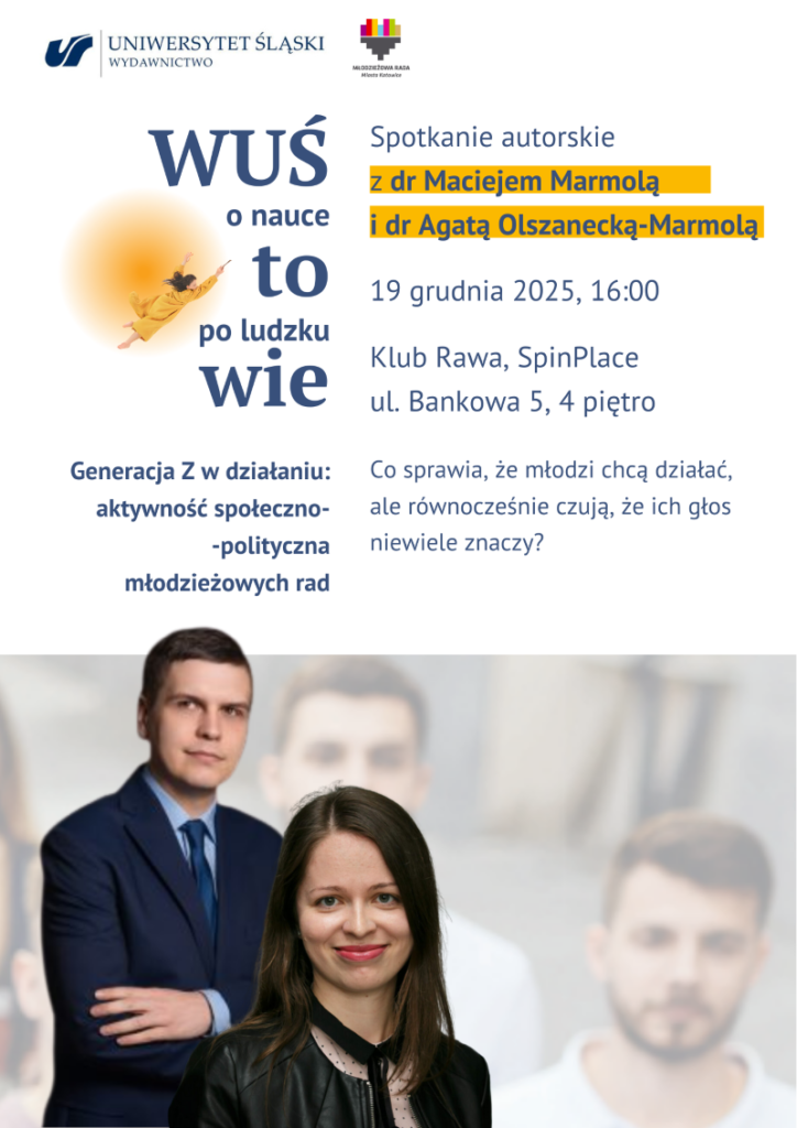 WUŚto3_plakat WUŚ to wie: dr Maciej Marmola oraz dr Agata Olszanecka-Marmola