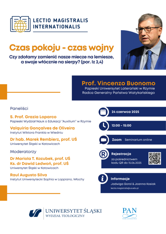 Plakat promujący wydarzenia. Informacje w treści