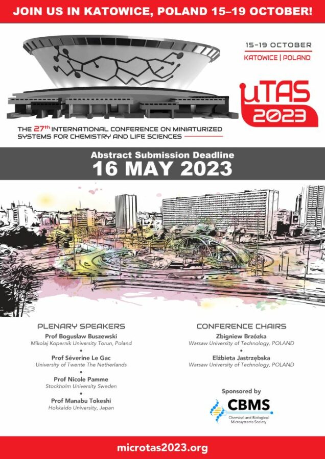 grafika promująca 27. międzynarodową konferencję µTAS