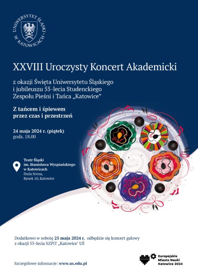plakat promujący XXVIII uroczysty koncert akademicki