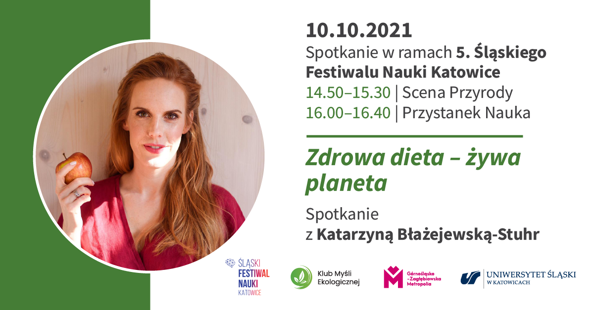 grafika promująca spotkanie Klubu Myśli Ekologicznej, zdjęcie Katarzyny Błażejewskiej-Stuhr