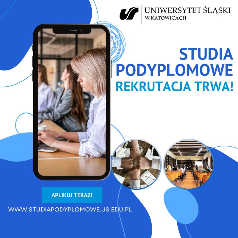 grafika promująca rekrutację na studia podyplomowe