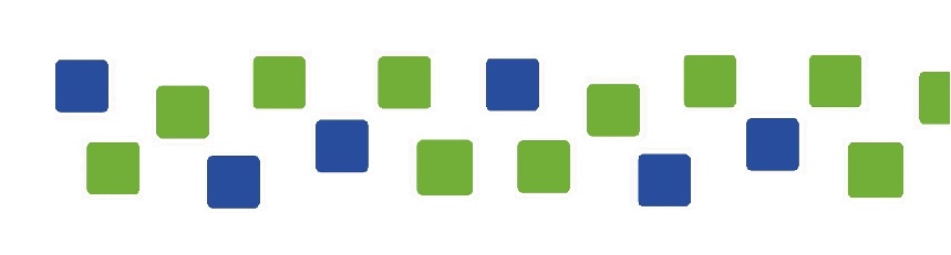 zielone i niebieskie kwadraty