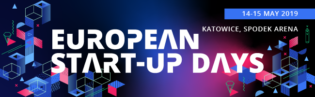 Grafika z napisem European Start-up Days 