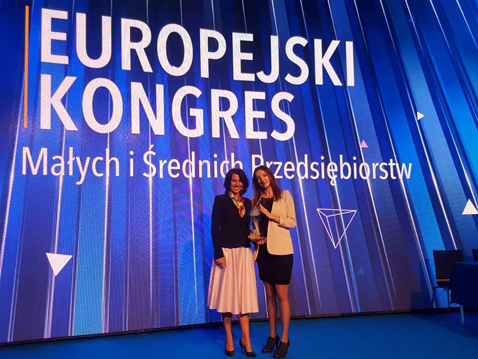 Nagrodę odebrała prezes SPIN-US Katarzyna Papież-Pawełczak