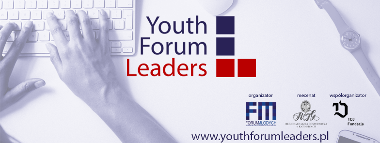 plakat promujący program Youth Forum Leaders