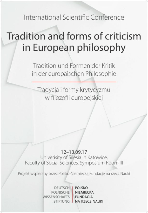 Plakat konferencji, na którym znajdują się informacje na temat tytułu, czasu oraz miejsca wydarzenia w języku polskim i angielskim