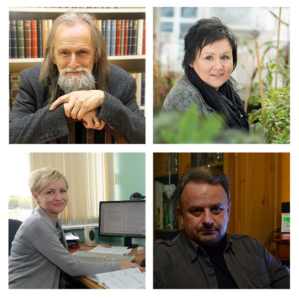 cztery zdjęcia: prof. zw. dr hab. Tadeusz Sławek, dr hab. Edyta Sierka, dr hab. Magdalena Habdas oraz dr inż. Roman Simiński