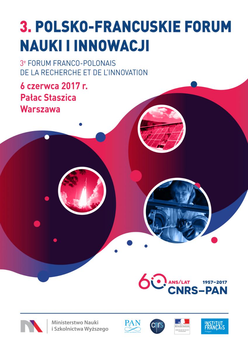 plakat Polsko-Francuskie Forum Nauki i Innowacji