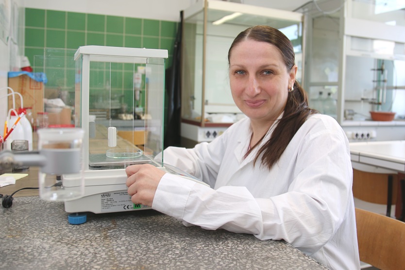 Dr Joanna Korzekwa w laboratorium