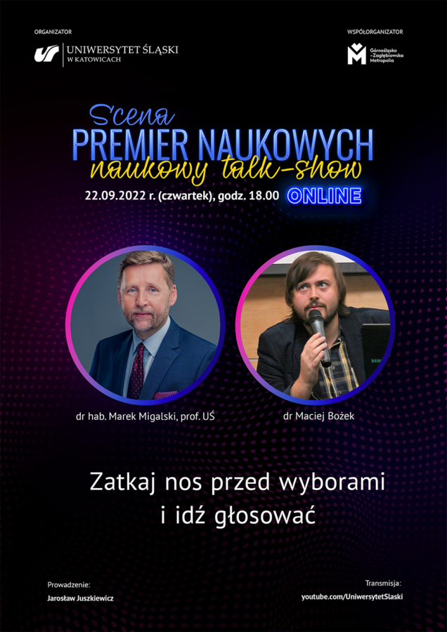 Plakat promujący wydarzenie. Wszystkie informacje zawarte w treści wpisu