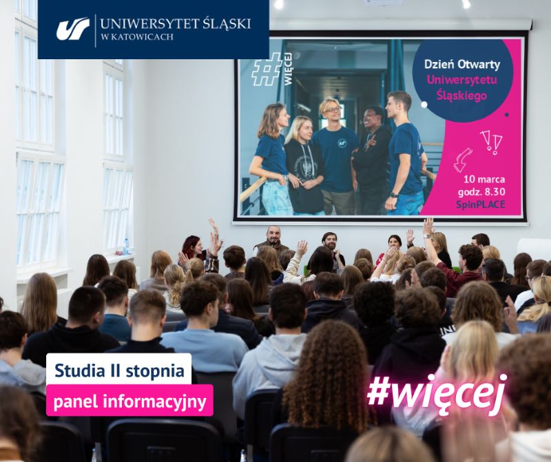 Studia II stopnia panel informacyjny, na zdjęciu grupa osób