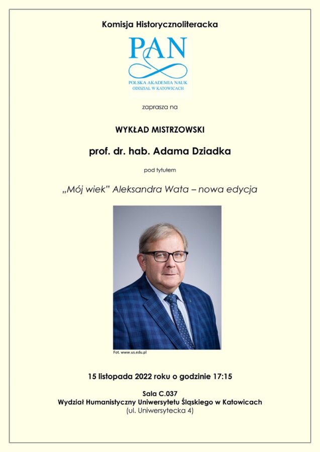 Plakat promujący wydarzenia. Wszystkie informacje zawarte w tekście