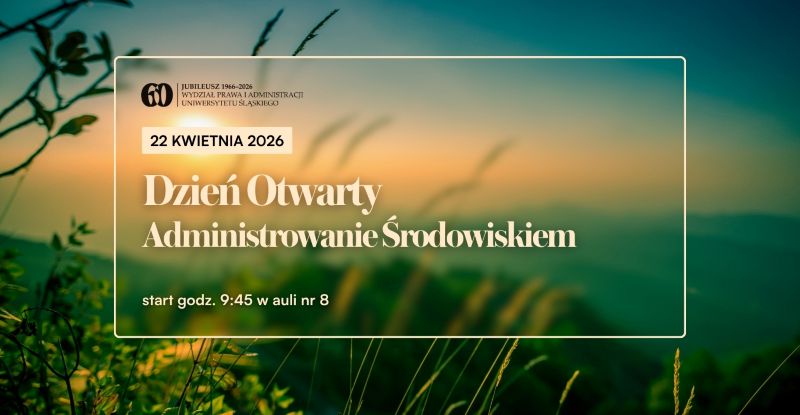 grafika dotycząca dnia otwartego na kierunku administrowanie środowiskiem. Na grafice znajduje się zdjęcie trawy w tle a na nim są napisy dotyczące wydarzenia. wszelkie informacje są również w tekście
