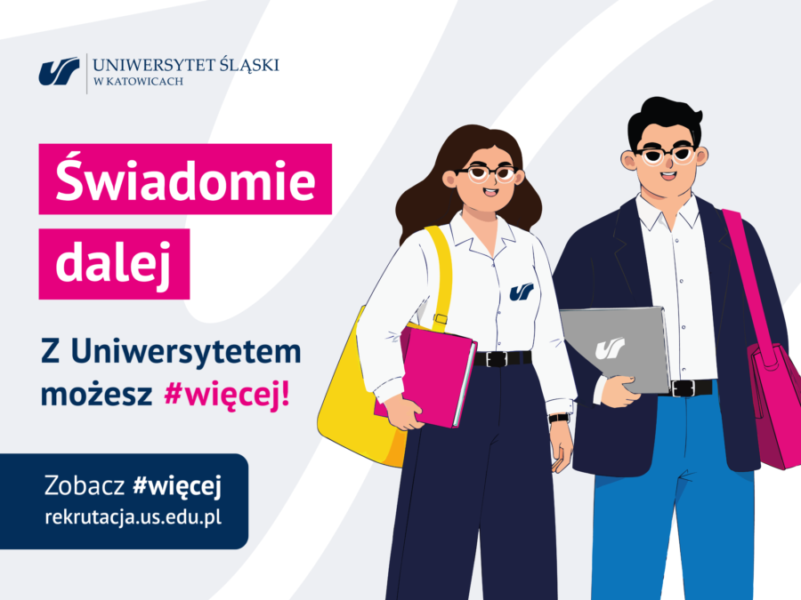 grafika z napisami: świadomie dalej, z uniwersytetem możesz #więcej, zobacz #więcej