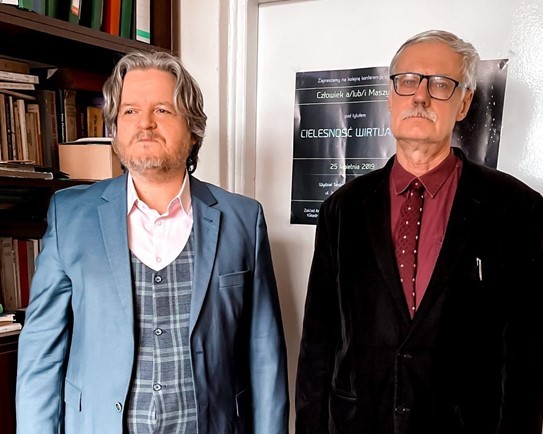 Od lewej: prof. dr hab. Mariusz Wojewoda oraz prof. dr hab. Krzysztof Wieczorek