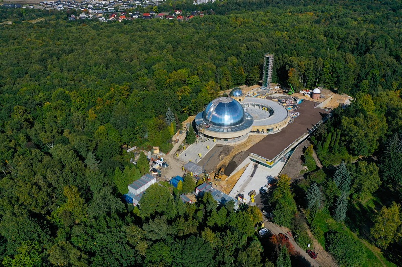 Planetarium w Chorzowie – widok z lotu ptaka / Planetarium in Chorzów - view from above