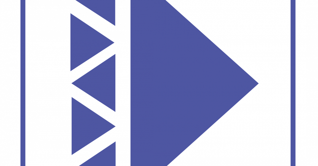 Logotyp 19. edycji Węgiel Film Festiwal, trójkąty w ramce