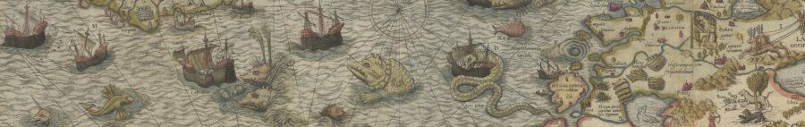 wczesnonowożytna mapa Europy, fragment / early modern map of Europe, a fragment