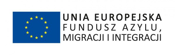 logotyp: Unia Europejska Fundusz Azylu, Migracji i Integracji